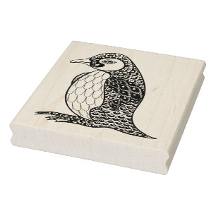 Carimbo De Borracha Rei pinguim artístico Zendoodle