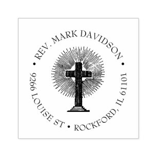 Carimbo De Borracha Religião Cristo de Jesus Cruz Cristã