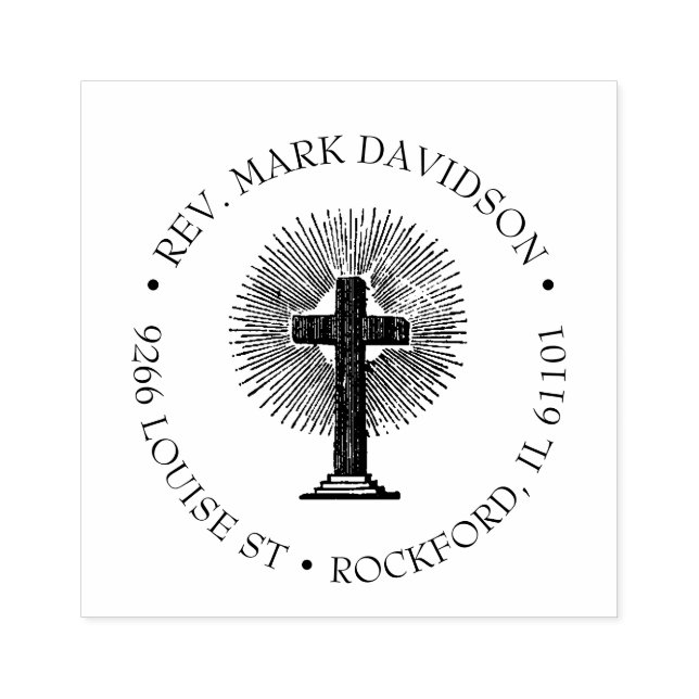 Carimbo De Borracha Religião Cristo de Jesus Cruz Cristã (Impressão)