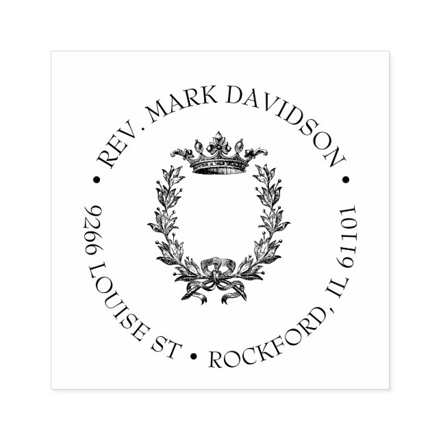 Carimbo De Borracha Religioso da Coroa Cristã (Impressão)