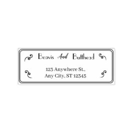 Carimbo De Borracha Retornar Endereço Nome de Casais Minimalistas Mode