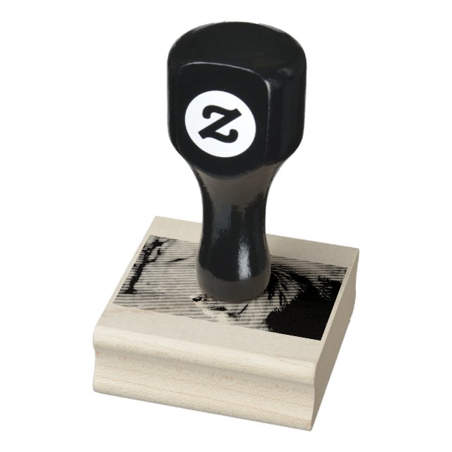 Carimbo De Borracha Retrato de Leão (Carimbo)