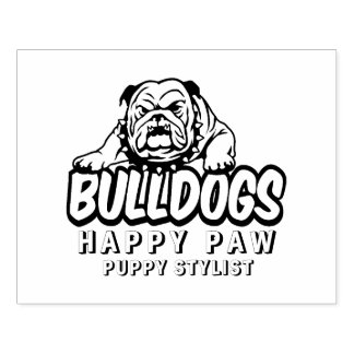 Carimbo De Borracha Retrato Personalizado de Bulldog – Borracha de Cac