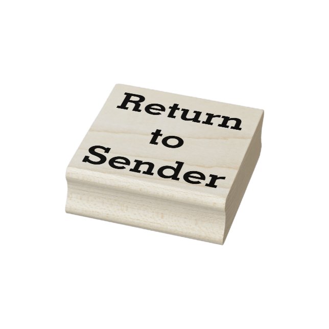 Carimbo de borracha "Return to Sender" (Carimbo)