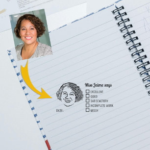 Carimbo De Borracha Revisão Personalizada do Professor de Fotografia