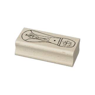 Carimbo De Borracha Right Footprint of extraterrestrial rubber stamp