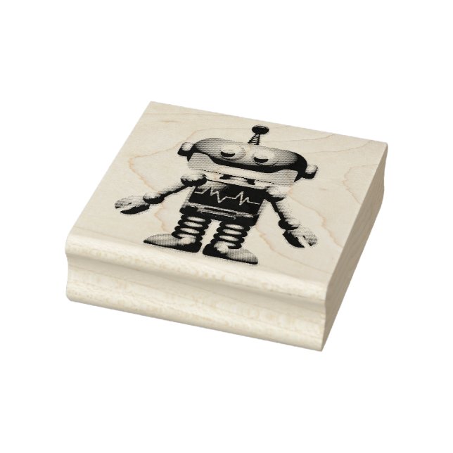 Carimbo De Borracha Robô (Carimbo)