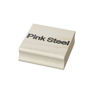 Carimbo De Borracha Rosa Steele grande selo de borracha sem alça
