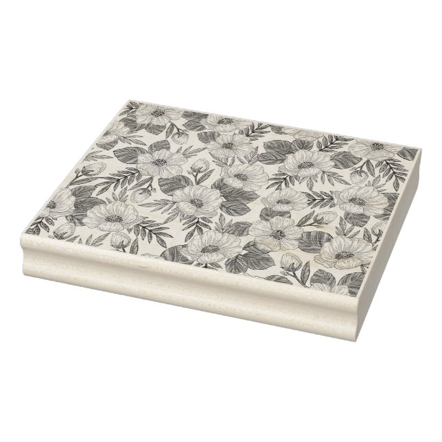 Carimbo De Borracha Rosas (Carimbo)