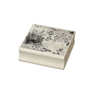 Carimbo De Borracha Rosas bonitas