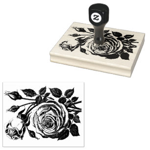 Carimbo De Borracha Rose Bouquet