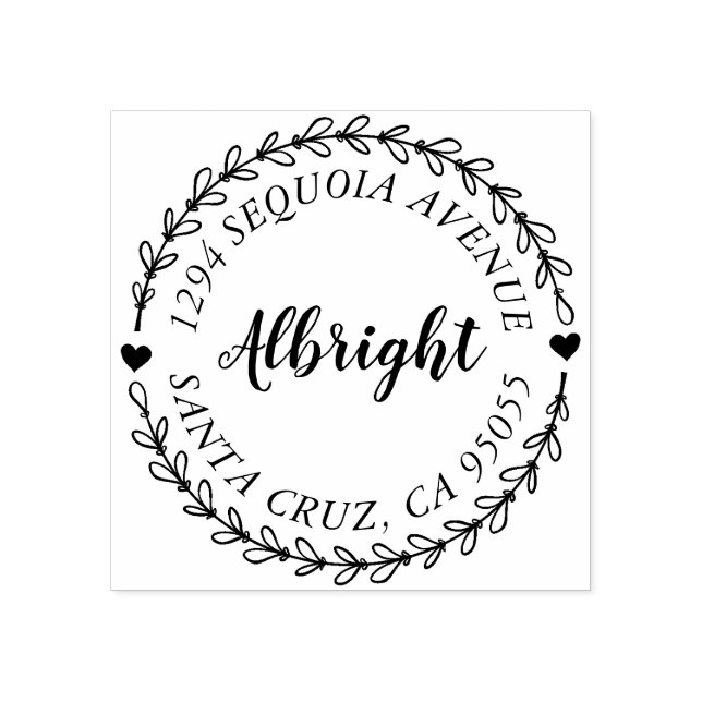 Carimbo De Borracha Roteiro Russo e Endereço de Retorno de Terra Desen (Impressão)