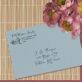 Carimbo De Borracha Rótulo de Endereço Tipográfico da Família Flamingo