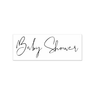 Carimbo De Borracha Rótulo Personalizado Chuva de Bebê Simples