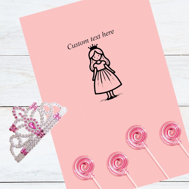 Carimbo De Borracha Royal Princess Customizable Rubber Stamp (Criador carregado)