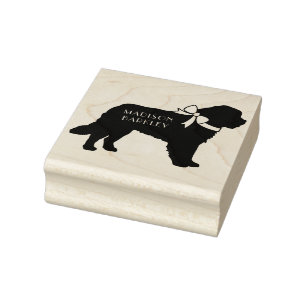 Carimbo De Borracha Rua Bernard Dog Puppy