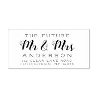 Rustic Future Mr e Mrs Return Address Script