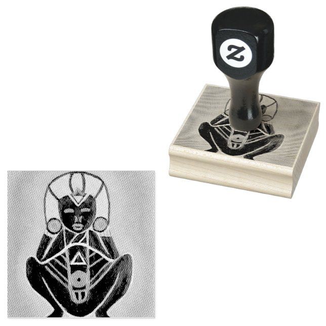 Carimbo De Borracha Sacred Taíno Atabey (Carimbado)