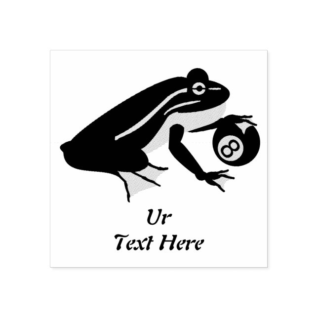 Carimbo De Borracha Sapo Whimsic Palming an Oight Ball (Impressão)