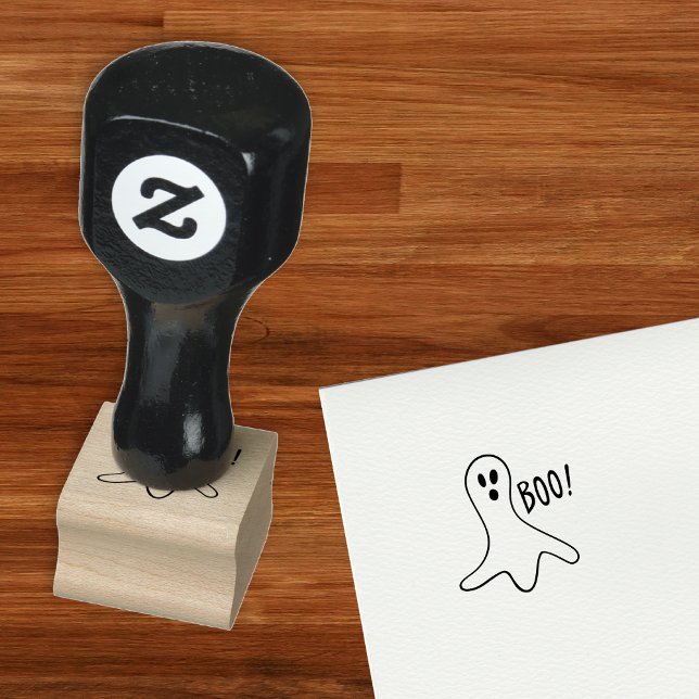 Carimbo De Borracha Scareen Halloween Ghost BOO Divertimento Kids DIY  (Scary Halloween Ghost BOO Fun Kids DIY Art Craft Rubber Stamp)