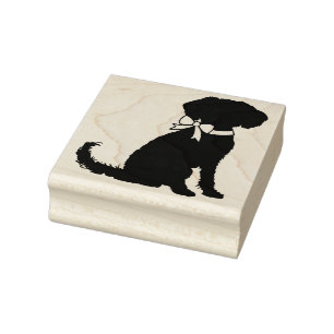 Carimbo De Borracha Schnoodle Dog Puppy