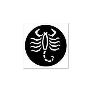 Carimbo de borracha "Scorpio"