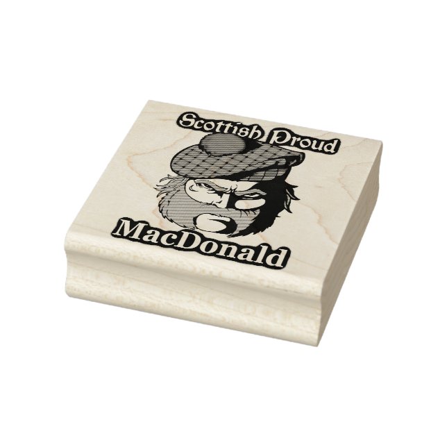 Carimbo De Borracha Scottish Proud Clan MacDonald Art (Carimbo)