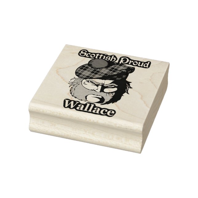 Carimbo De Borracha Scottish Proud Clan Wallace Art (Carimbo)