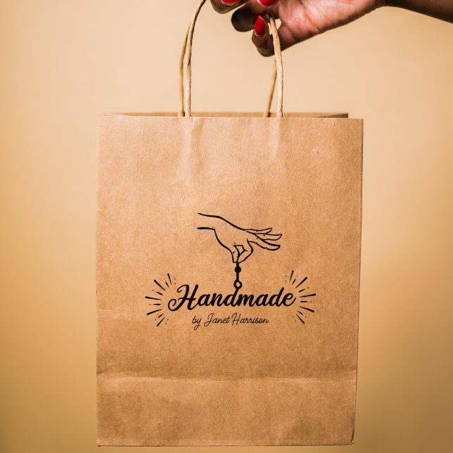 Carimbo De Borracha Script de empresa personalizada feita à mão, grand (Criador carregado)