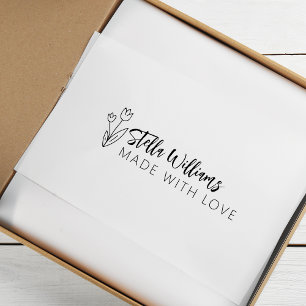 Carimbo De Borracha Script de Tulipa Gráfica Feita Com Amor