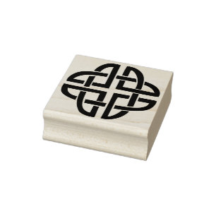 Carimbo De Borracha selo de arte celta knot oval