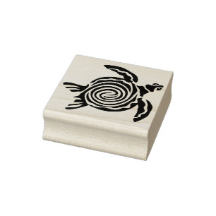 Carimbo De Borracha selo de arte da tartaruga marinha