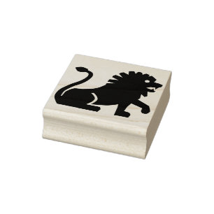 Carimbo De Borracha selo de arte de leão