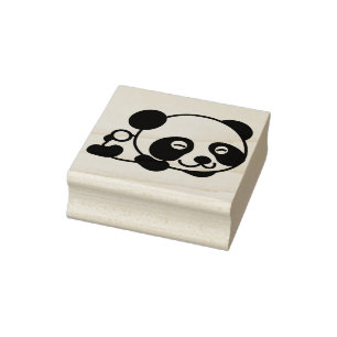 Carimbo De Borracha selo de arte do bebê panda