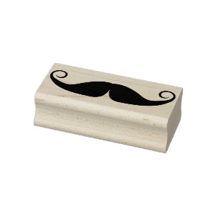 Carimbo De Borracha selo de arte do bigode de guiador