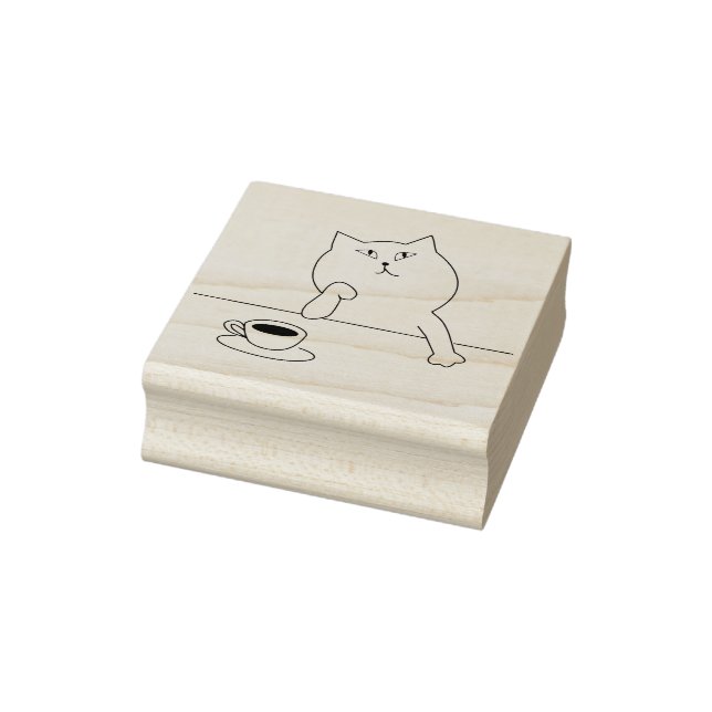 Carimbo De Borracha selo de arte do café (Carimbo)