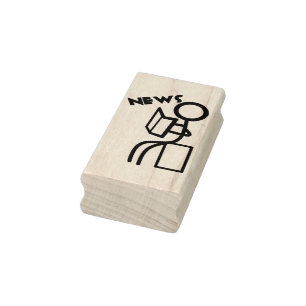 Carimbo De Borracha selo de arte do news stick