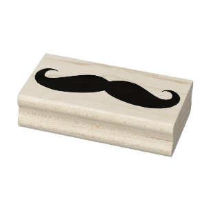 Carimbo De Borracha Selo de borracha da arte do bigode do vintage