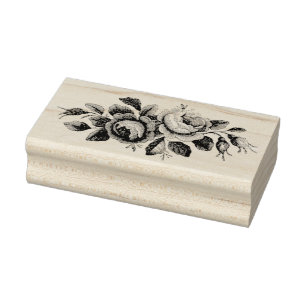 Carimbo De Borracha Selo de borracha da arte do enfeite dos rosas do