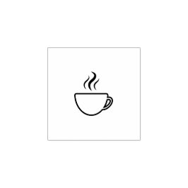 Carimbo De Borracha Selo de Fidelidade de Xícara de Café