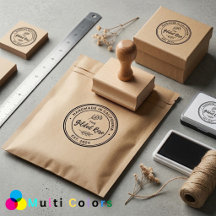 Selo de Marca de Logotipo Personalizado | Nome da