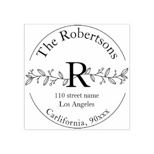 Carimbo De Borracha selo personalizado do nome e endereço