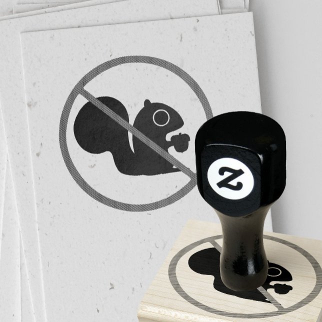 Carimbo De Borracha Sem esquilos (Criador carregado)