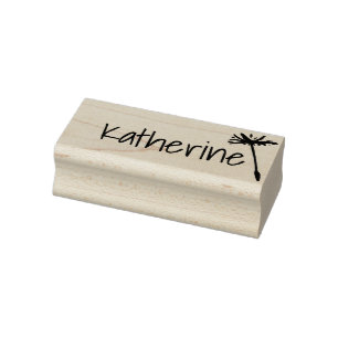 Carimbo De Borracha Semente de Dandelion Cute Personalizada Torne um N