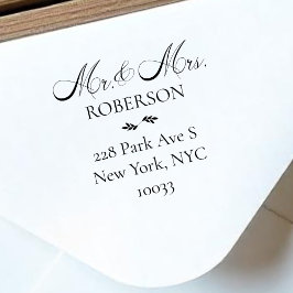 Carimbo De Borracha Senhor e Senhor Roteiro Casamento Simples Retorno