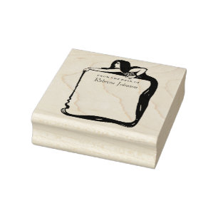 Carimbo De Borracha Sereia de Nouveau da arte