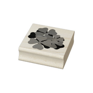 Carimbo De Borracha Shamrock irlandês, shamrock verde, trevo irlandê