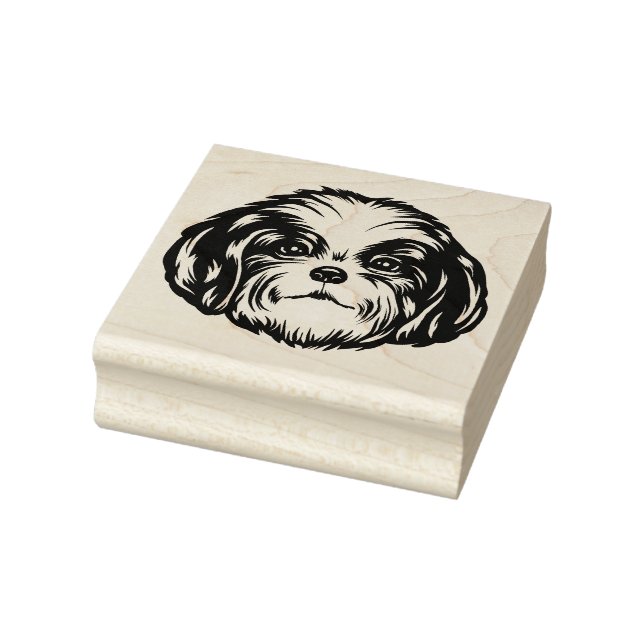 Carimbo De Borracha Shih Tzu Dog (Carimbo)