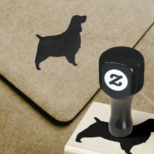 Carimbo De Borracha Silhueta de Cachorro Espanhol Inglês Springer