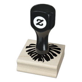 Carimbo De Borracha Silhueta de Folha da Selva Tropical